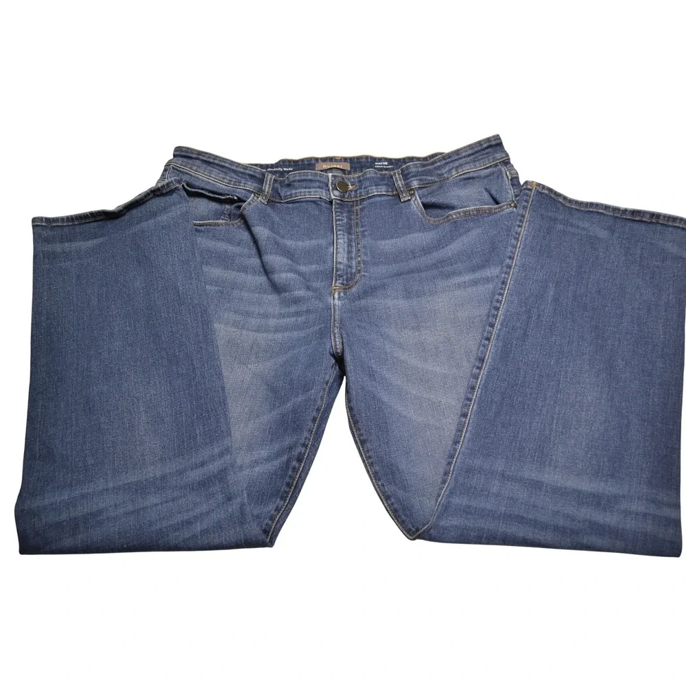 DL1961 Wayne Casual Straight Mens 40x32 Blue Satellite Jeans‎ Mid Rise Denim